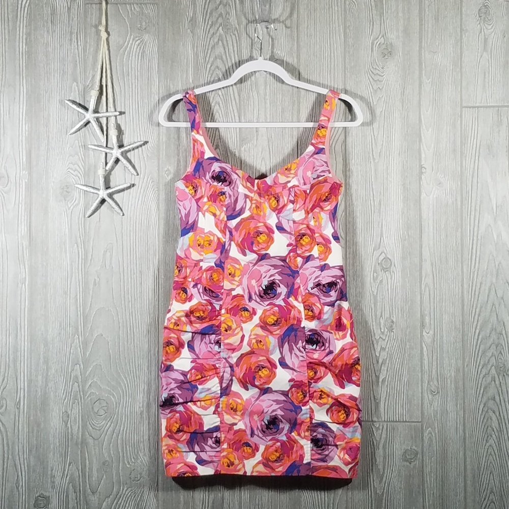Nanette Lepore Candy Girl Floral Print Dress Sz 2